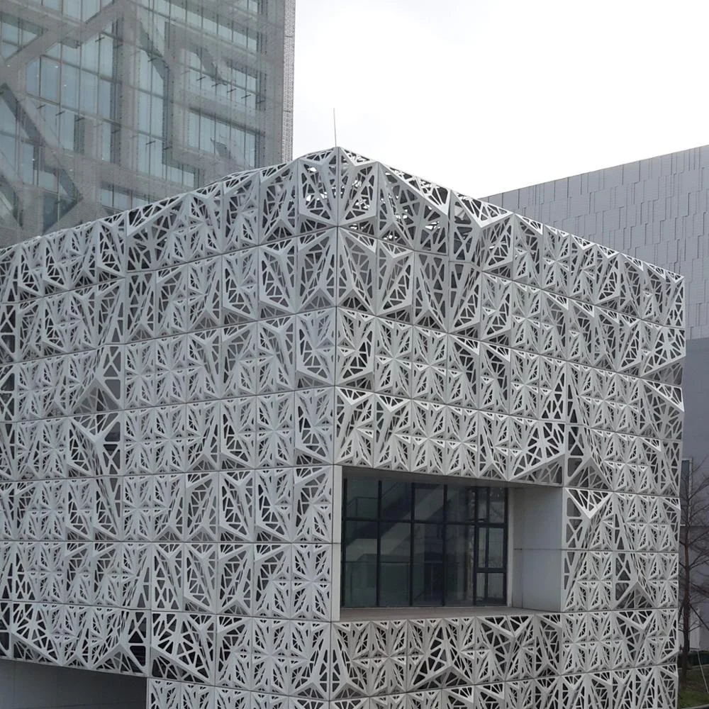 3D exterior aluminum facade panels for building wall projects