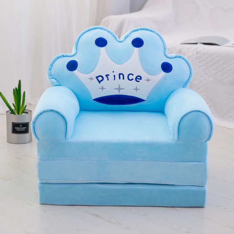 Popular in Africa OEM/ODM Stuffed Plush Animal Shaped 3  in 1 Convertible Sofa to Lounger Children Flip Out Sofa for Kids