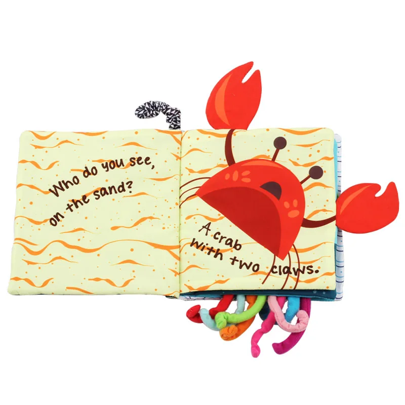 Книги из ткани для детей 3-6 месяцев