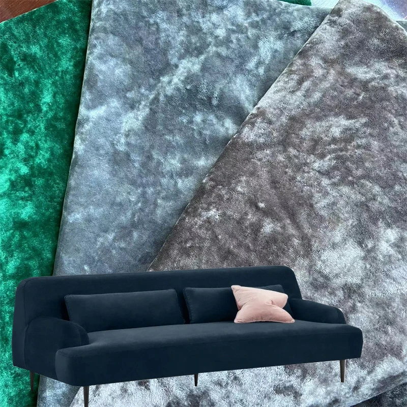 Hometextile 100%poly plush velour fabric for sofa furniture supersoft upholstery solid holland velvet fabric