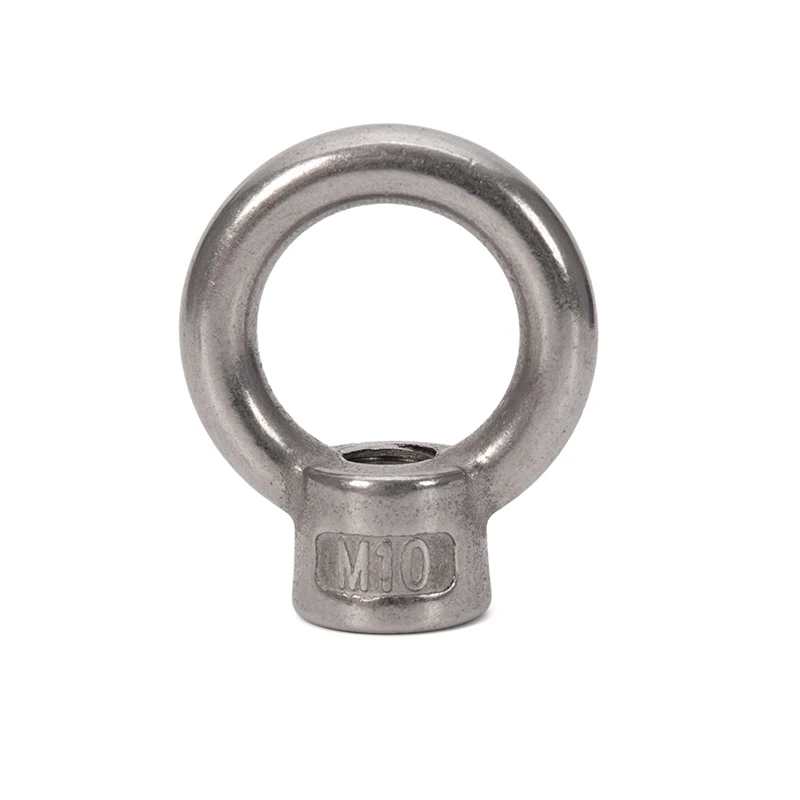 Style M10 Lifting Eye Nut Screw Bolt Stainless Steel Marine Cable Rope Ring