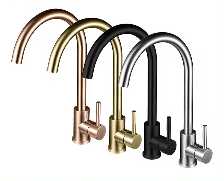 good quality ss304 SA Stainless Steel Kitchen gooseneck sink faucet wasserhahn mit niederdruck grifo cocina calidad