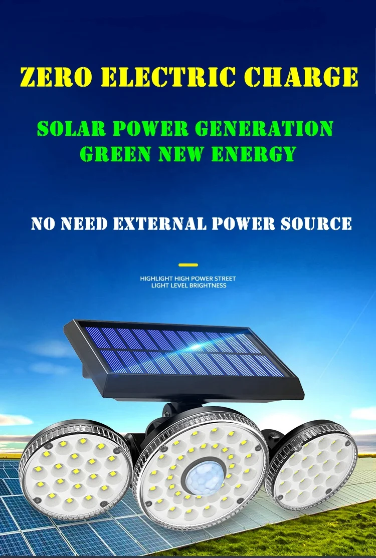 Seperate 192COB Remote Control Solar lamp wall lamp outdoor High Power wall garden lamp waterproof garage street light