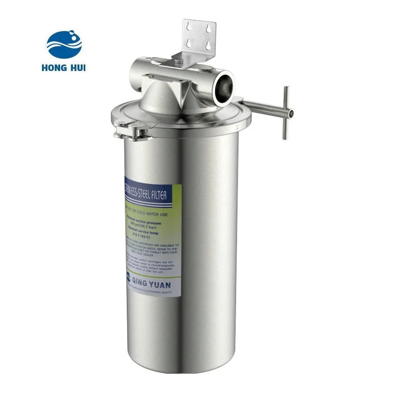 HONG HUI ILF-10B Big Blue 10 Inch Household Stainless Steel Water Purification Water Filter Housing