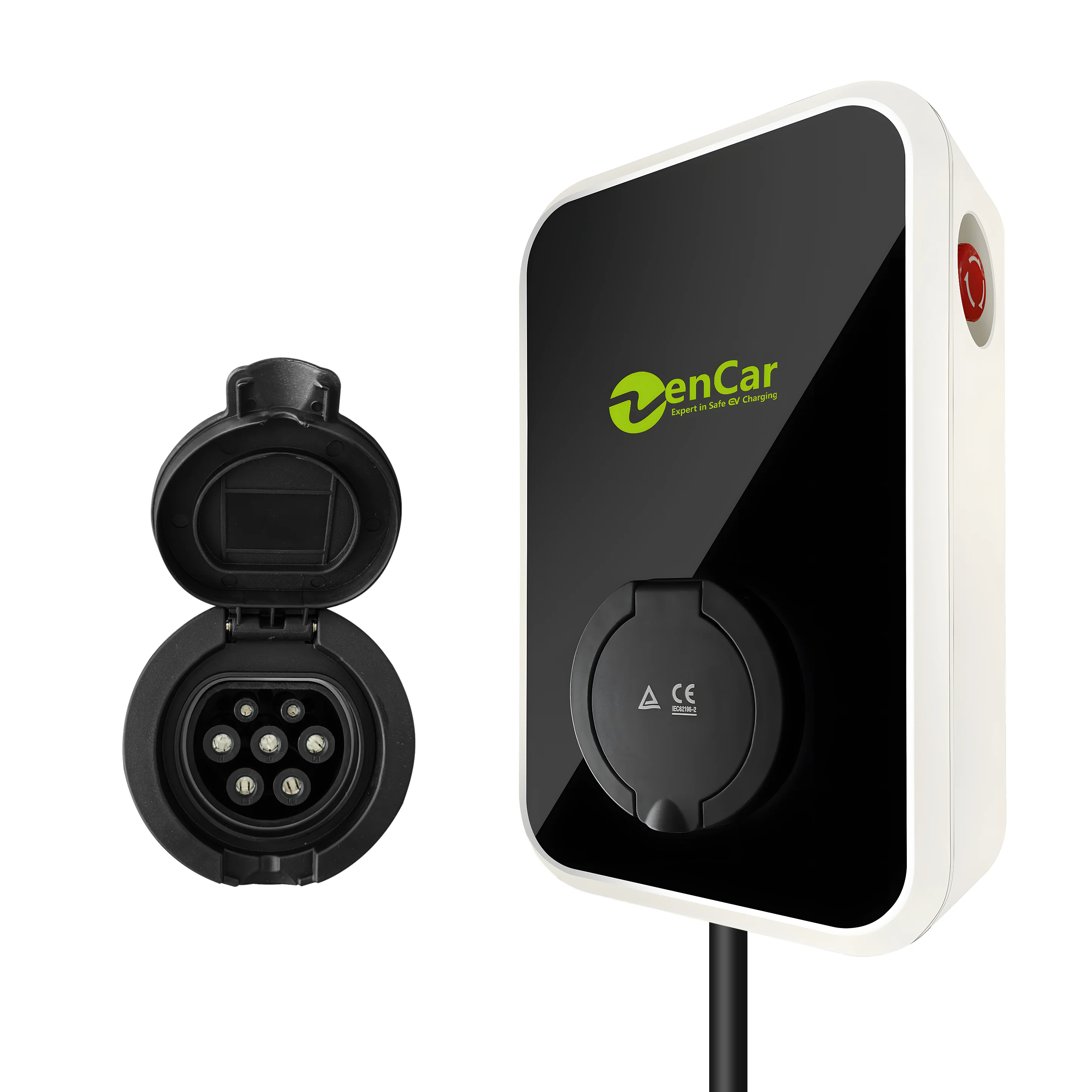2024 new ev charging station 22KW Wallbox OCPP 1.6 Zencar WA 32A APP wall charger T2 socket