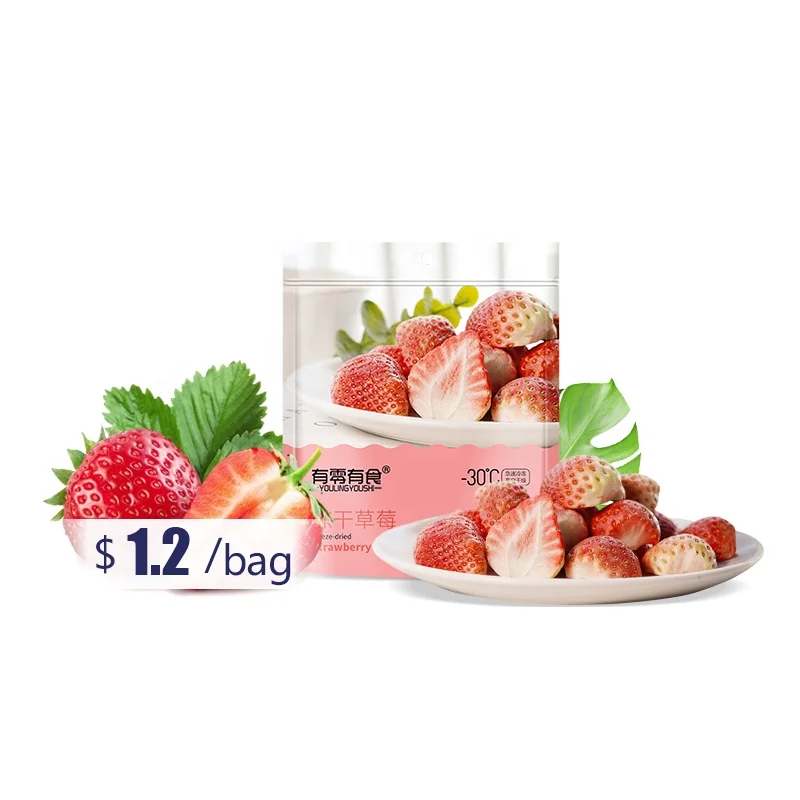 
Dehydrated Sugar-free Natural High Quality Slice Shape Freeze Dried Strawberry 