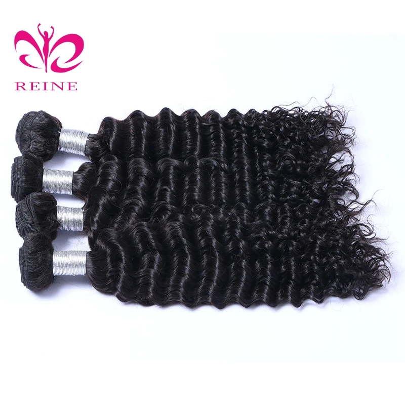 REINE human hair weave vendors wholesale brazilian wet and wavy hair deep wave brazilian hair with wholesale price