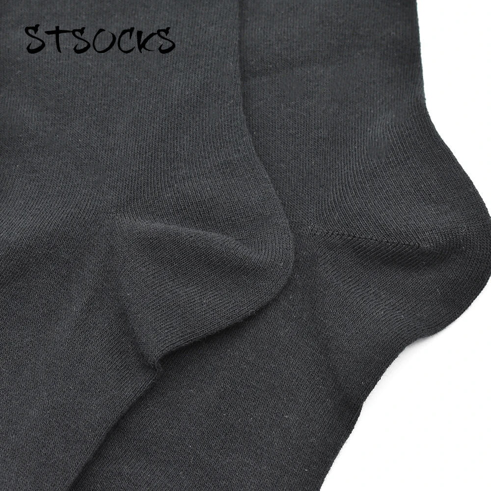 Wholesale Manufactures Custom Logo Fashion Black White School Students Children Knee High Tube Crew Socks