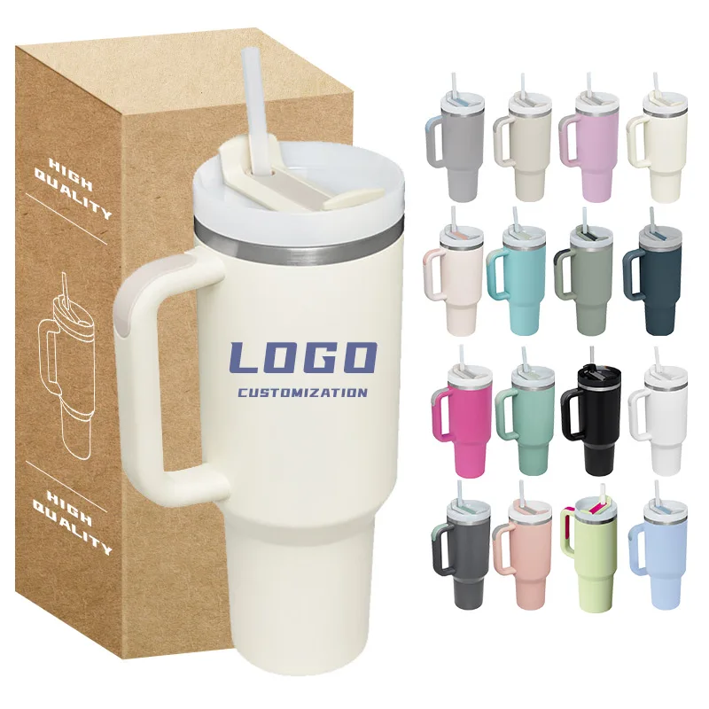 coffee double wall bulk insulated Tumbler  Custom  Stainless Steel Travel Mug 40oz Tumbler With Handle For Cup