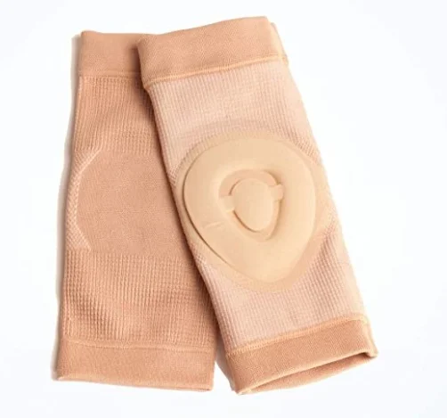 Nylon Knitting All Silicone Pad Product Anti Slip Compression Yoga Pole Dancing Knee Brace Sleeve