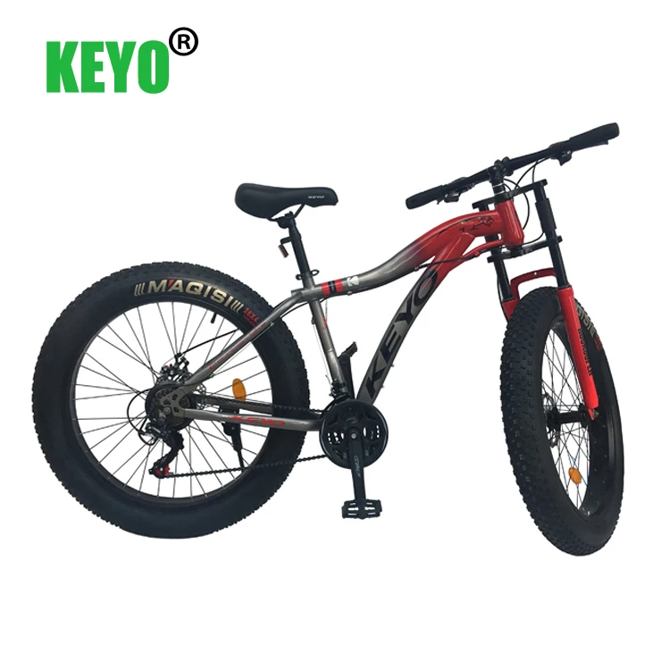 
26*17 MTB 21 speed Aluminum Fat Tire Bike 26*4.0 tire Snow bike 