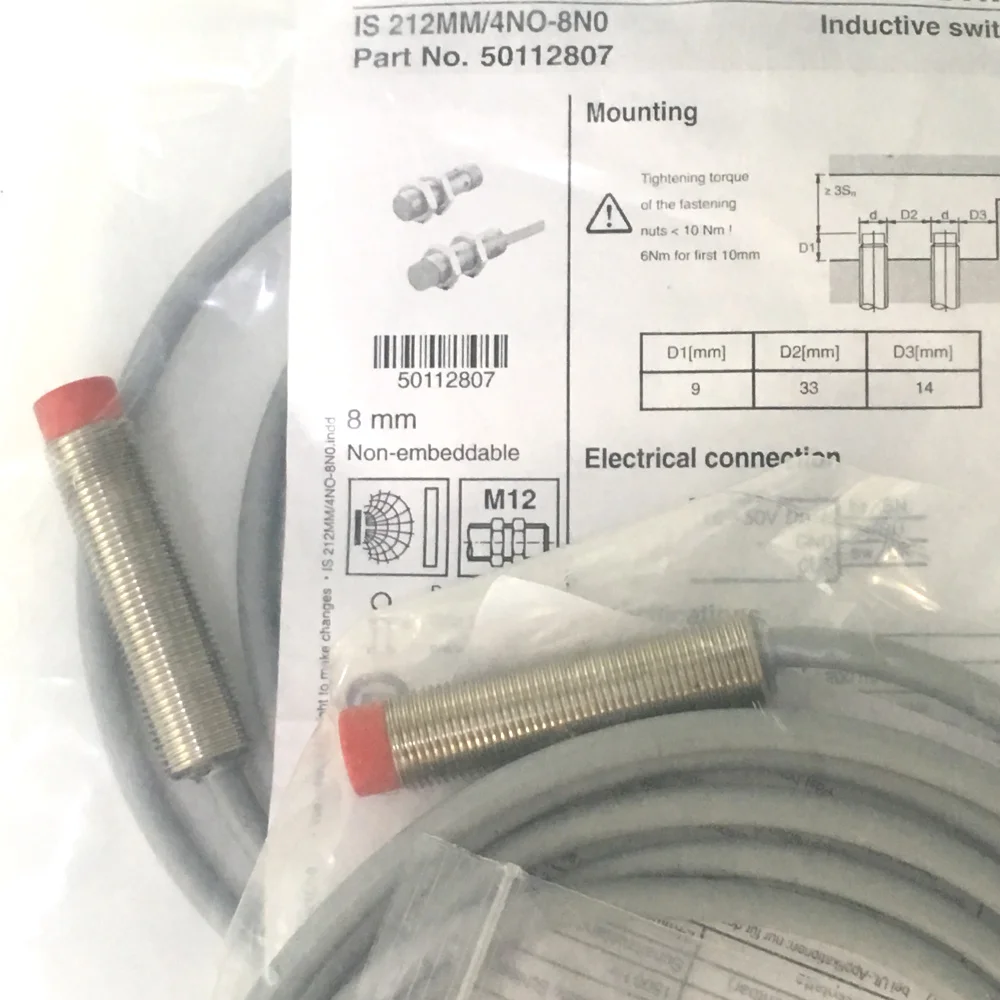 New arrival original 50109727 IS 230 MM/4NO-40N-S12 PNP inductive sensor for Leuze