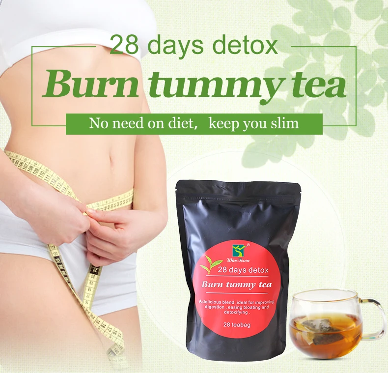 Private Label Traditional Diet Weight Loss Tea Detox body cleansing with GREEN TEA made in GMP factory Herbal flat stomach Tea