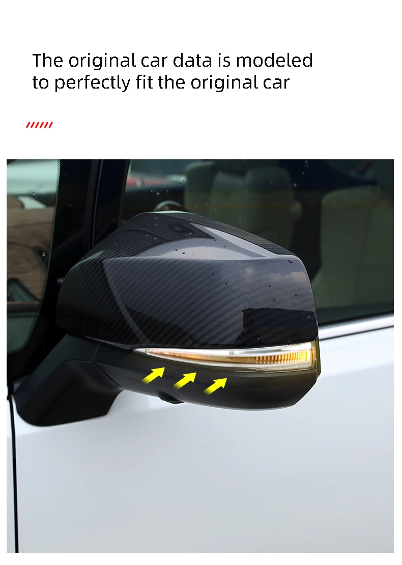 Exterior Accessories For Toyota Alphard Velllfire Highlander RAV4 Tacoma Lexus LM300 SIENNA 2021 Carbon Fiber Rearview Mirror