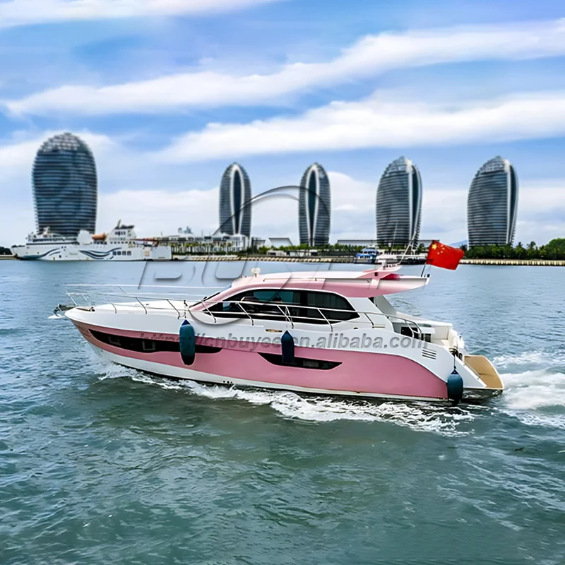 CE Certified Sport Yacht Fiberglass hull 12 People for Recreation and Leisure Offshore High Speed Yacht