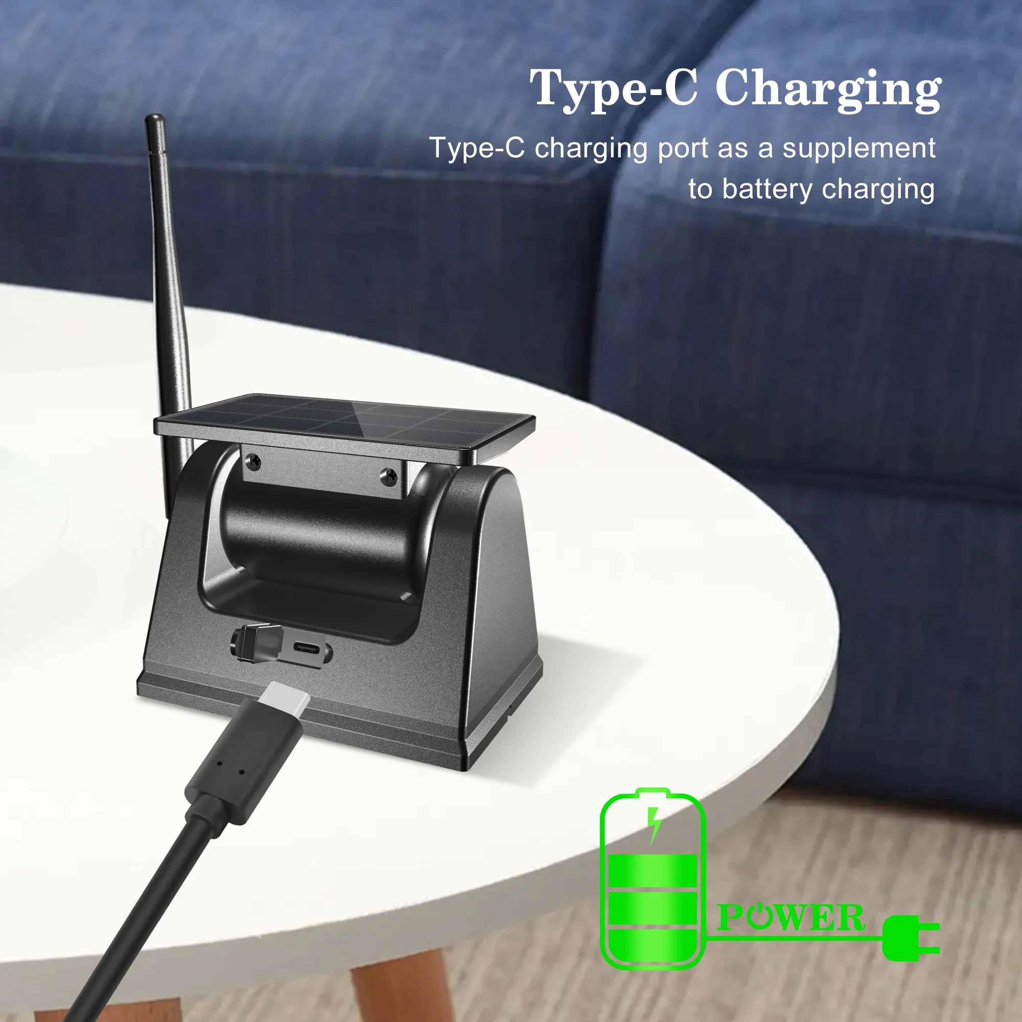 DIY Magnetic Solar Wireless Backup Rear View Camera with Monitor for Car/Truck/Trailer/RV/Van