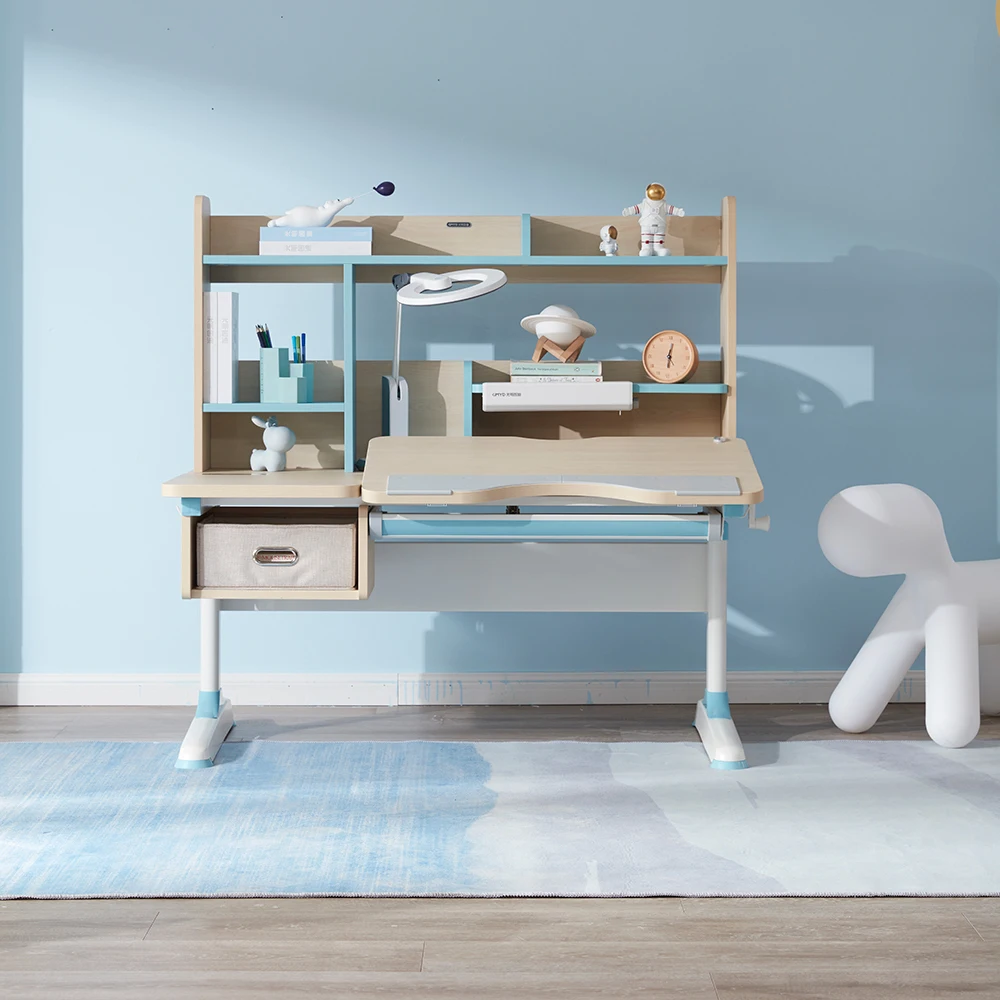 GMYD F120G wholesale adjustable ergonomic study desk multi-function learning table for children 3-18 years