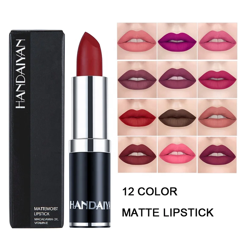12 colors matte lipstick wholesale