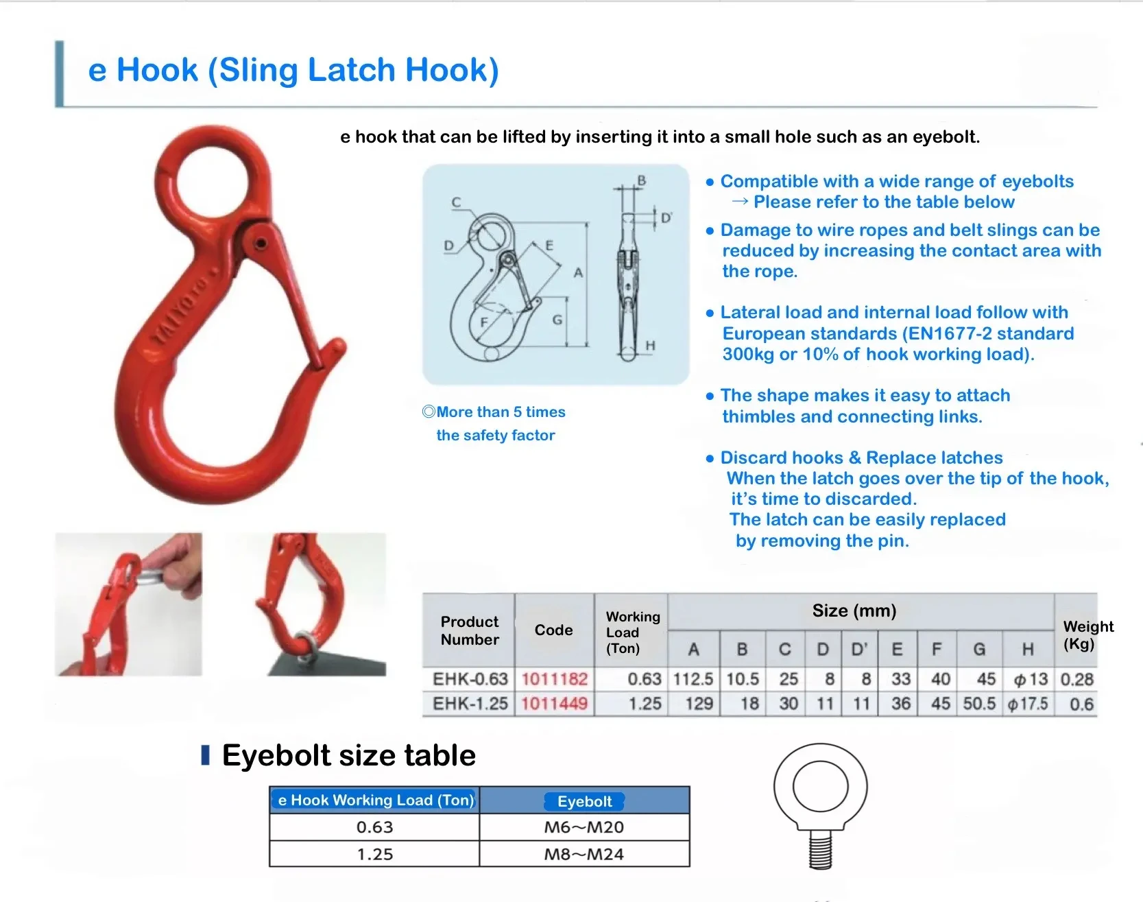 Hardware General Industry Custom Pipe Lifting Hook for Lifting Machines