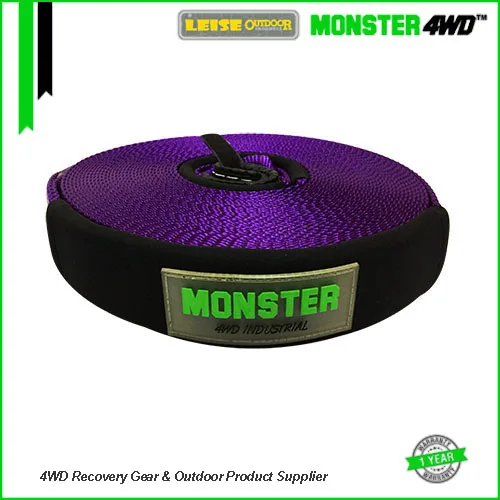 Monster4WD изготовленный на заказ 5T 100% полиэстер лебедка удлинитель Премиум аварийный буксировочный ремень