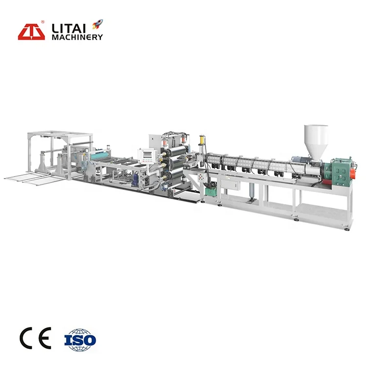 Sheet Extrusion Line Ps Extruding Equipment Extruder Machine High Output Pp Plastic Single-screw