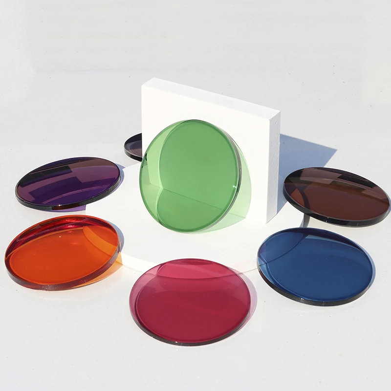 UV420 Blue Cut Single Vision Optical Eyeglasses Lens 1.56/1.60 Index Resin with Photochromic Vision Effect