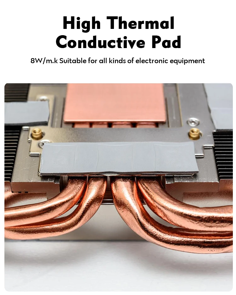 Fehonda 8 W/mK 100x100x1mm Soft Silicone Thermal Conductive Pads Heatsink IC Chipset Northbridge for SSD/CPU/GPU/LED/IC