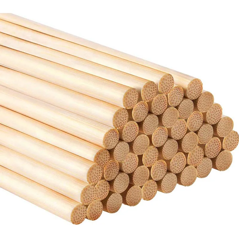 Natural round roasted potatoes ball stir cheap craft  sticks wholesale one - time round raw wooden lollipop sticks bulk