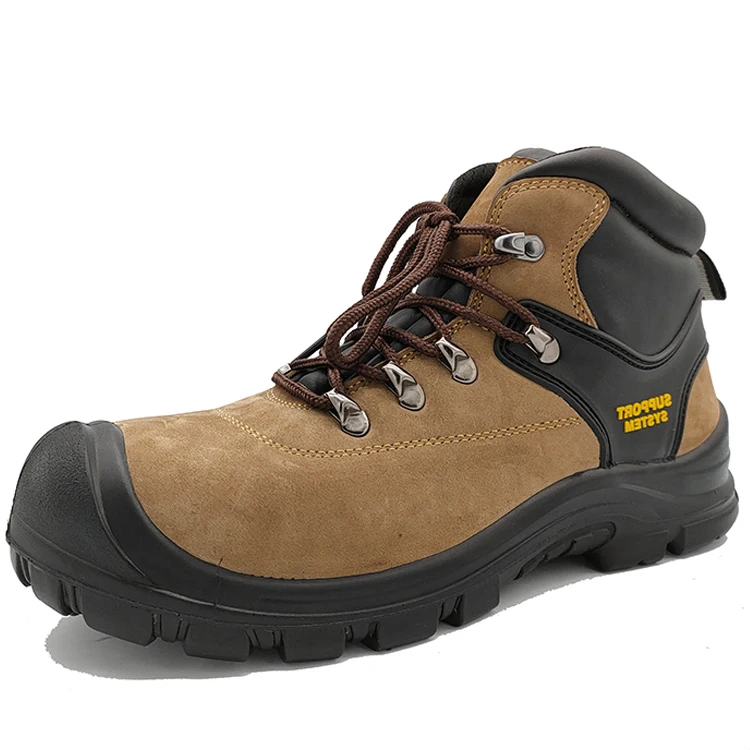High Quality Labor Insurance  Steel Toe Cheap Work Boots Industrial Waterproof Anti Slip Safety Shoes