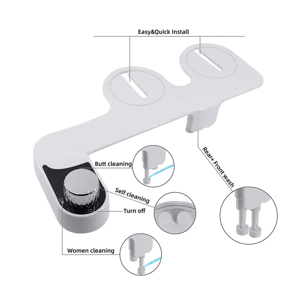 Высококачественный неэлектрический механический распылитель для биде с холодной водой