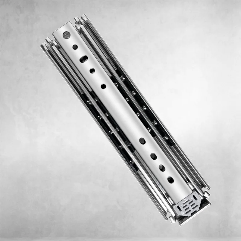 IN STOCK GUANZHIYU 1 Pair 58 Inch Three-Piece Ball Bearing Drawer Rail