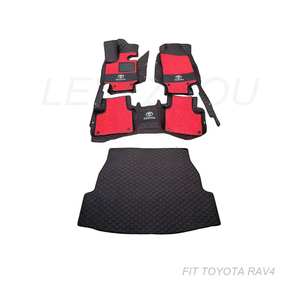 Customized Anti-Slip Leather PVC Wire Coil 7D Car Floor Mat