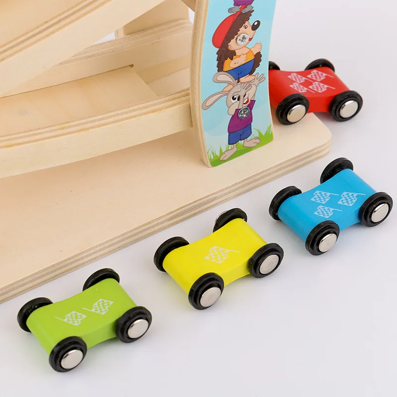 Wooden Car Educational Toys Classic Kids Tricycle Ramp Sliding Cars 2023 Car For Kids