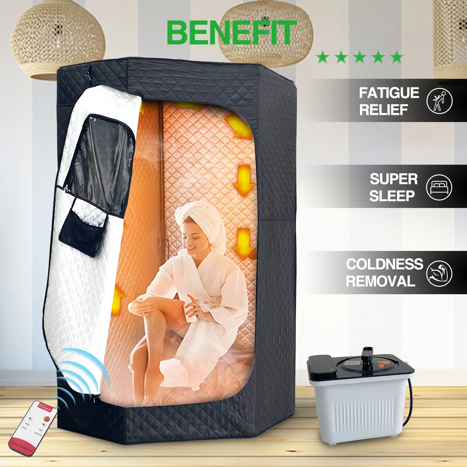 Sauna A Vapore Container Set Fitness Outdoor Single 2 Person Sauna For Sale