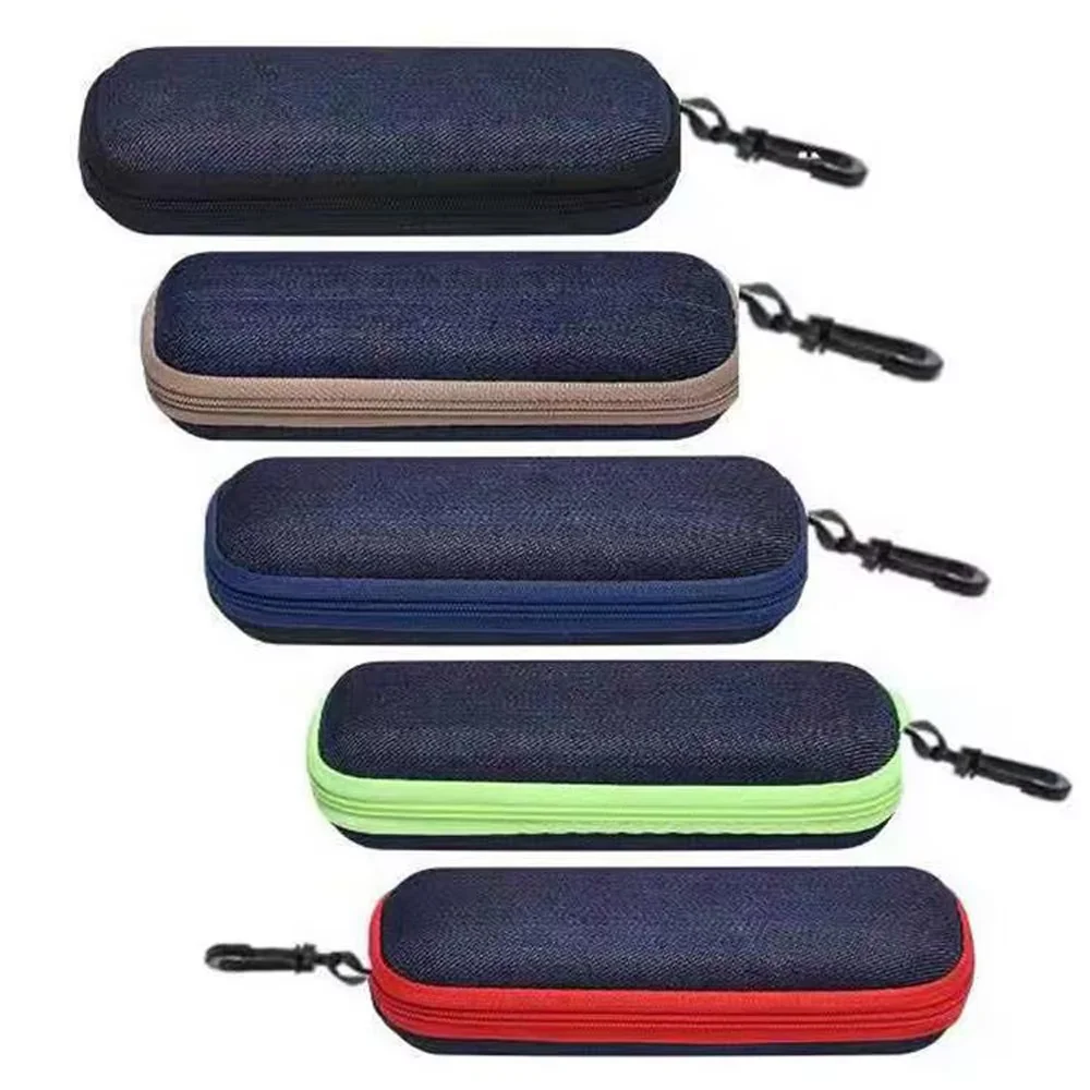 Cheap Box Bag Packaging Fabric Wholesale for reading glasses Portable Zipper Container Eyeglasses Hardcase