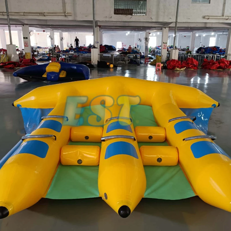 Banana Inflatable Flying Fish Raft Towable Flying Inflatable Water Ski Tube Sled Flying Fish