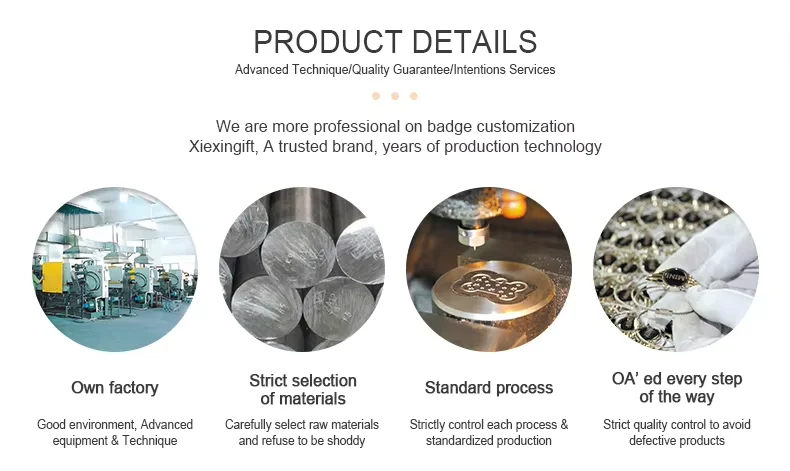 Lapel Pin Metal Badge For Company School Uniform Custom Metal Staff Magnetic Pin Wing Sword Badges Manufacturer