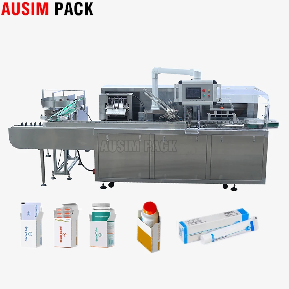 Automatic Horizontal Carton Packing Machine Automatic Round Bottle Small Box Pharmaceutical Packing Machine Cartoning Machine