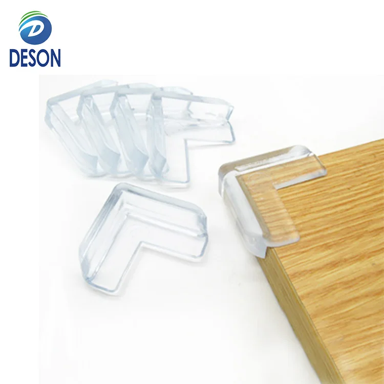 Deson L Shaped Black Clear Rubber Angle Iron Furniture Angle Pads Bed Steel Frame Racks Shelves Rubber Feet Covers