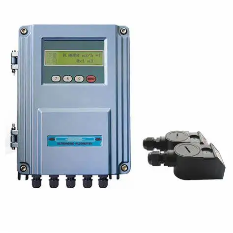 Wall mounted inline ultrasonic flowmeter digital water flow meter ultrasonic flow meter low cost