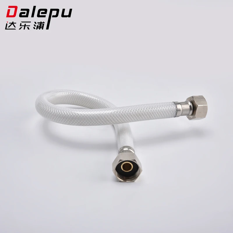 Wholesale Modern Brass Sleeve Durable PVC Steel Wire Braided Hose Shower Plumbing for Bathroom Use