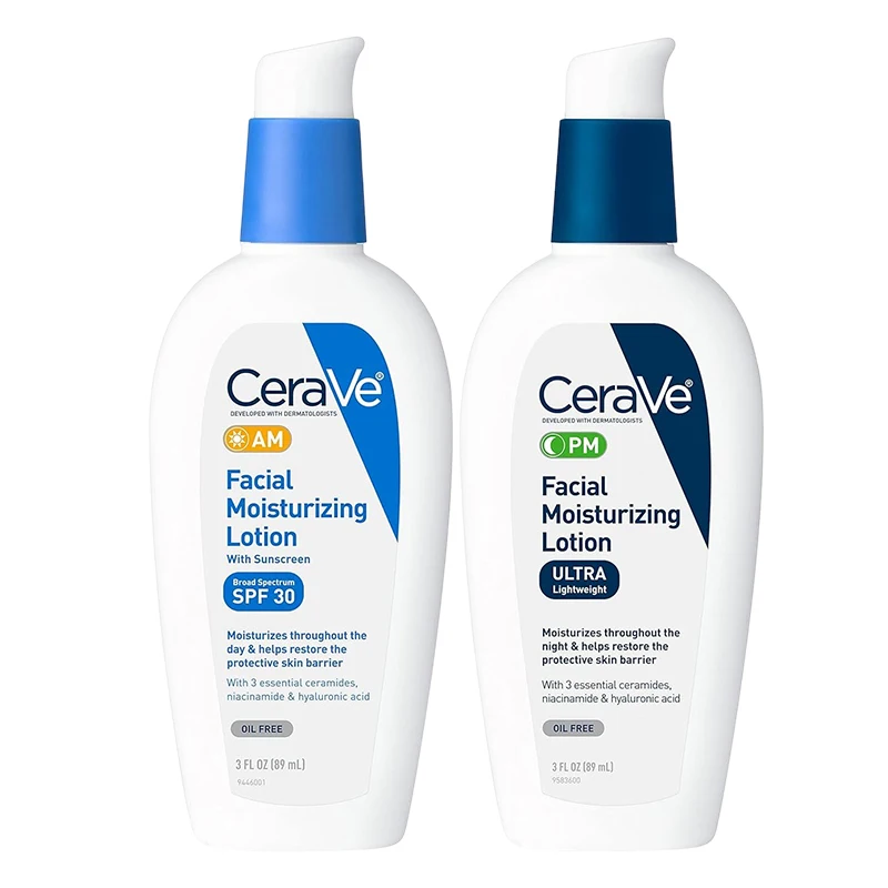 Cerav Facial Moisturizing Lotion AM PM Night Cream With SPF30 Repair Sensitive Skin Nicotinamide Ceramide Skin Care Cream 89ML