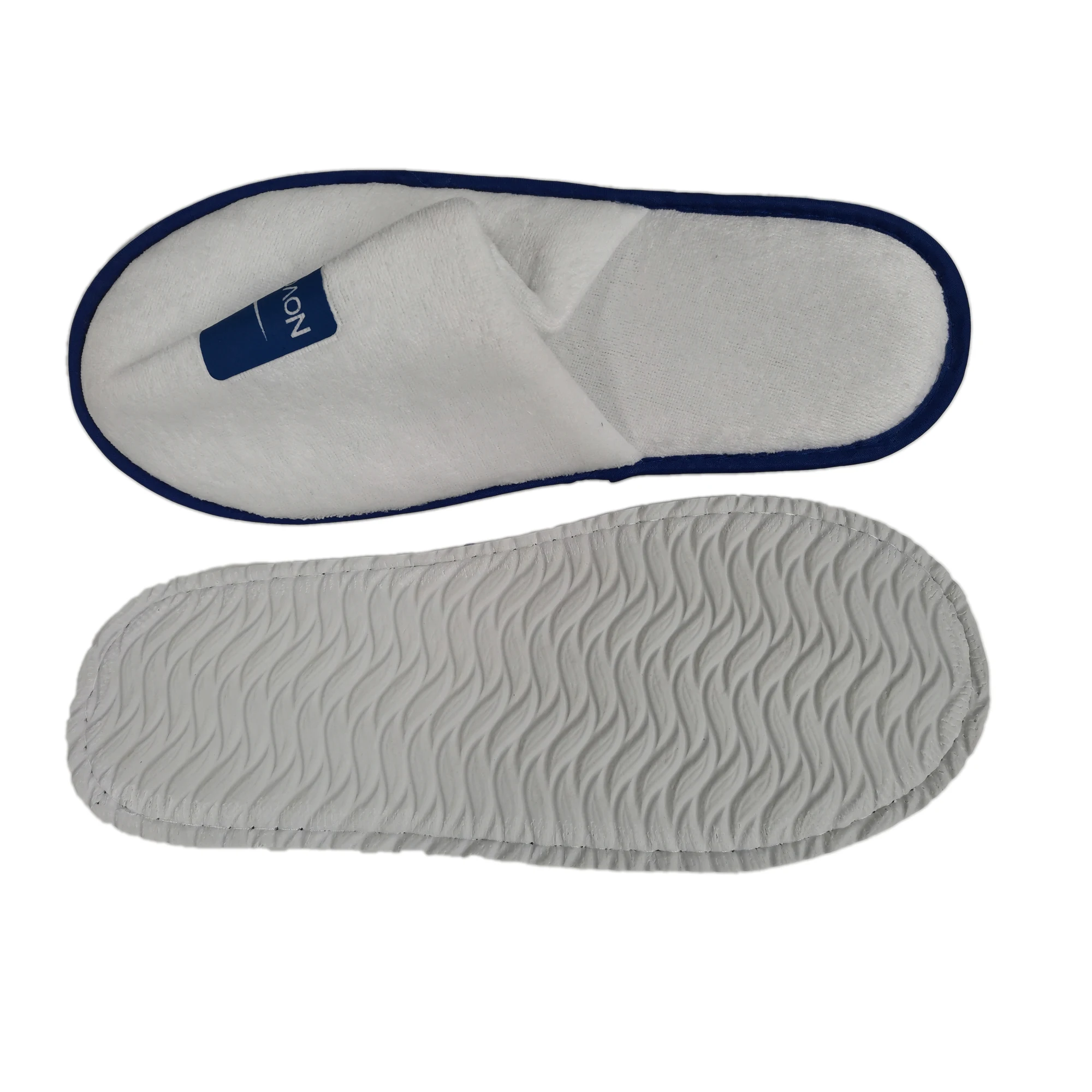 Hotel slippers Wholesale Customized Economic Commercial Hotel Disposable Slippers Pile Fabric Spa Slippers