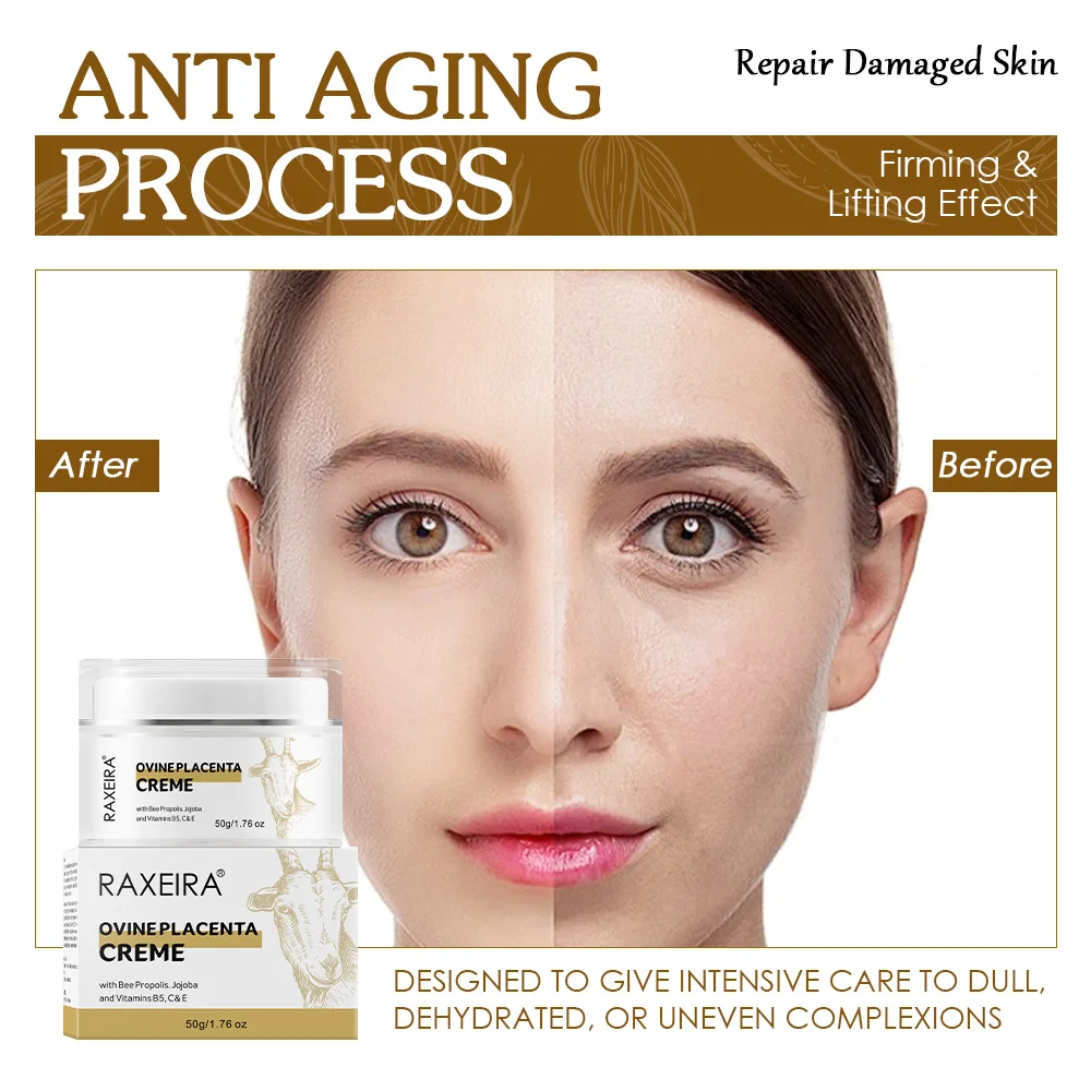 Best Sale Sheep Placenta Cream Skin Care Products Private Label Organic Sheep Placenta Extract Anti-wrinkle Cream