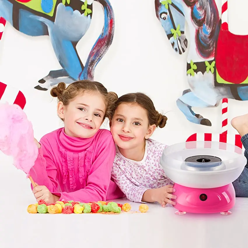 Home Funny Electric Automatic Candy Floss Making Machine Mini Cotton Candy Maker