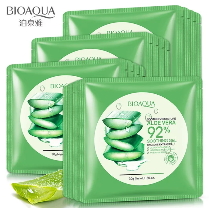 Bioaqua натуральная Органическая растительная маска для лица с алоэ, оптовая продажа, уход за кожей, маска для лица