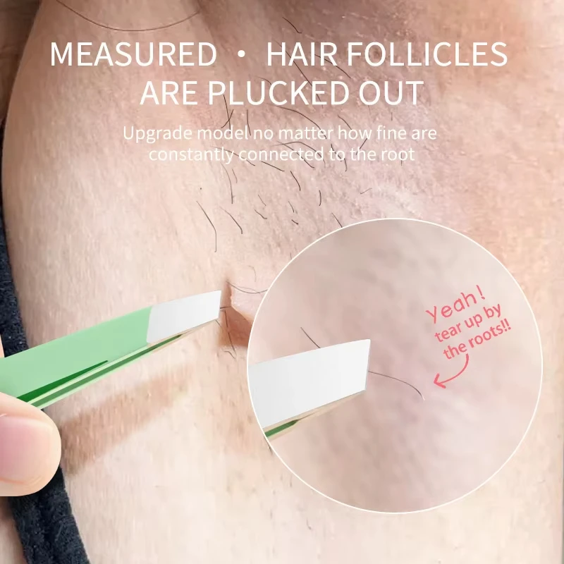 CMGF 1/4pcs High Precision Eyebrow Tweezers Set Stainless Steel Beard Eyebrow Eyelash Clipper Slant Plucking Pliers Tools