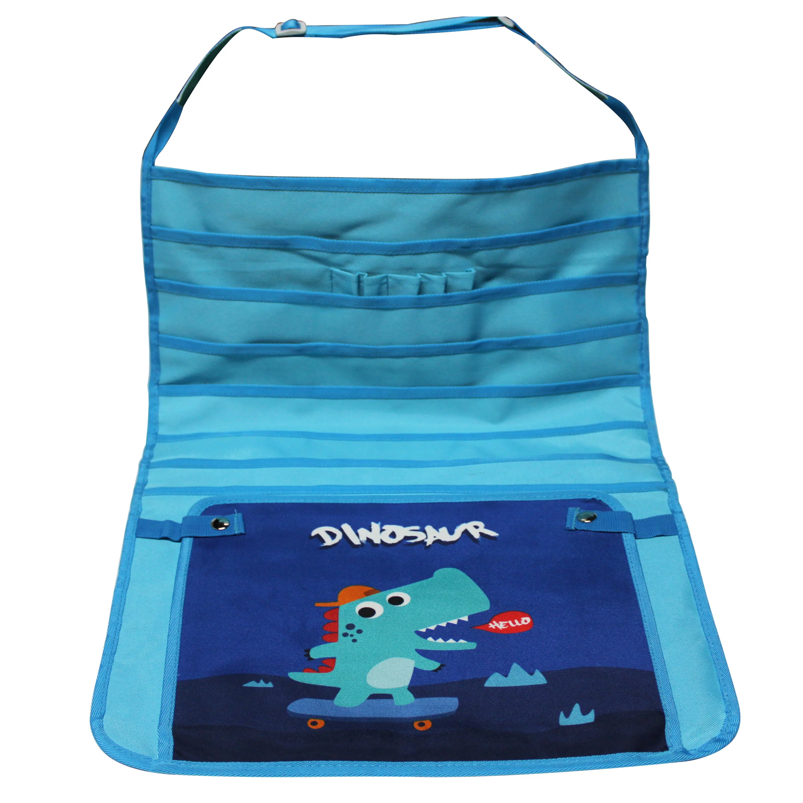 Custom Oxford fabric hanging multilayer behine doors with cover multi grid hanging pocket wall hanging large storage bag