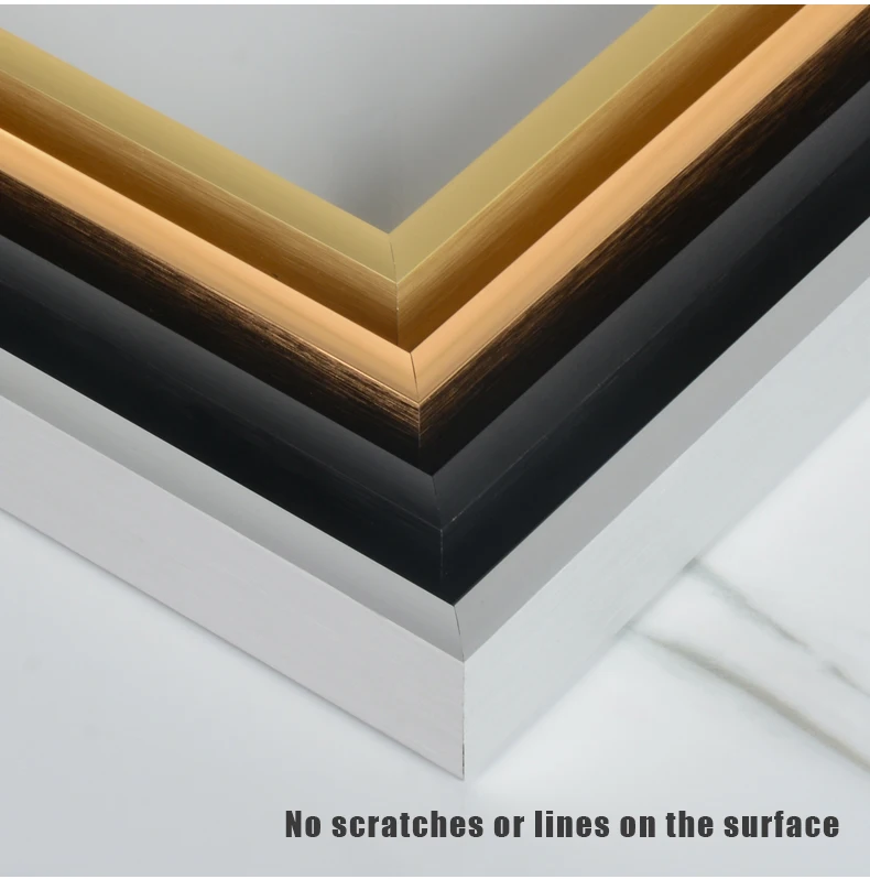 Custom Size Aluminum Poster Frames Moulding Metal Photo Picture Frame Bar Aluminum Molding Extrusion Line Strip Frame Moulding