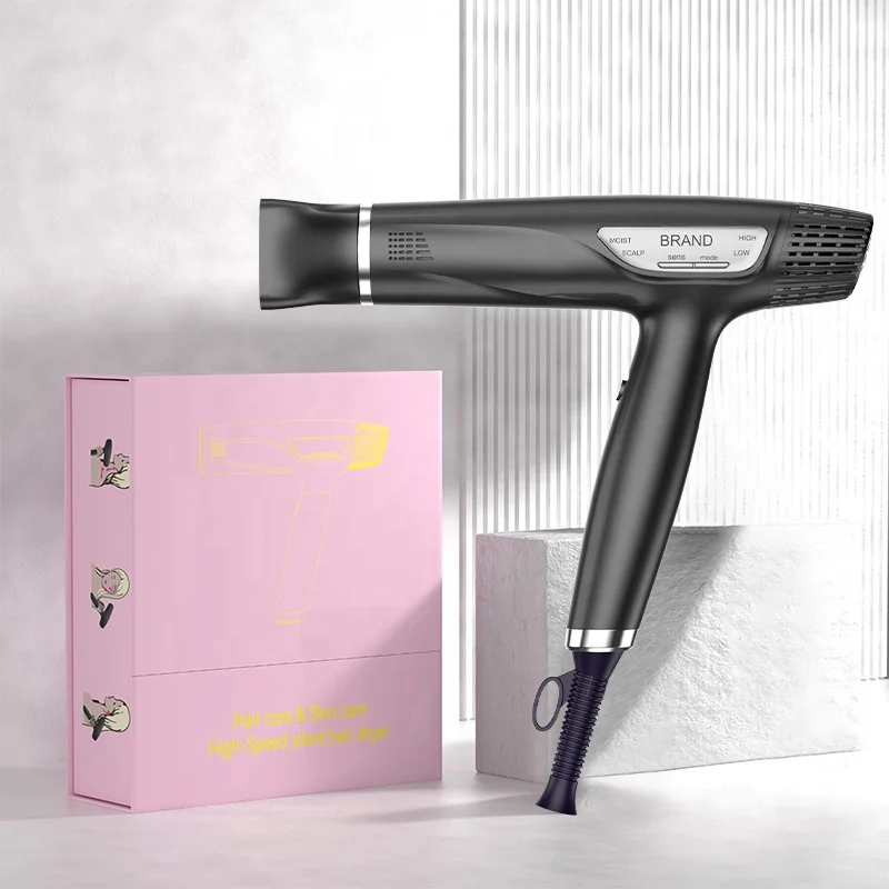 Профессиональный 1800 Вт мощный бесщеточный электродвигатель фен с отрицательными ионами BLDC высокоскоростной бытовой